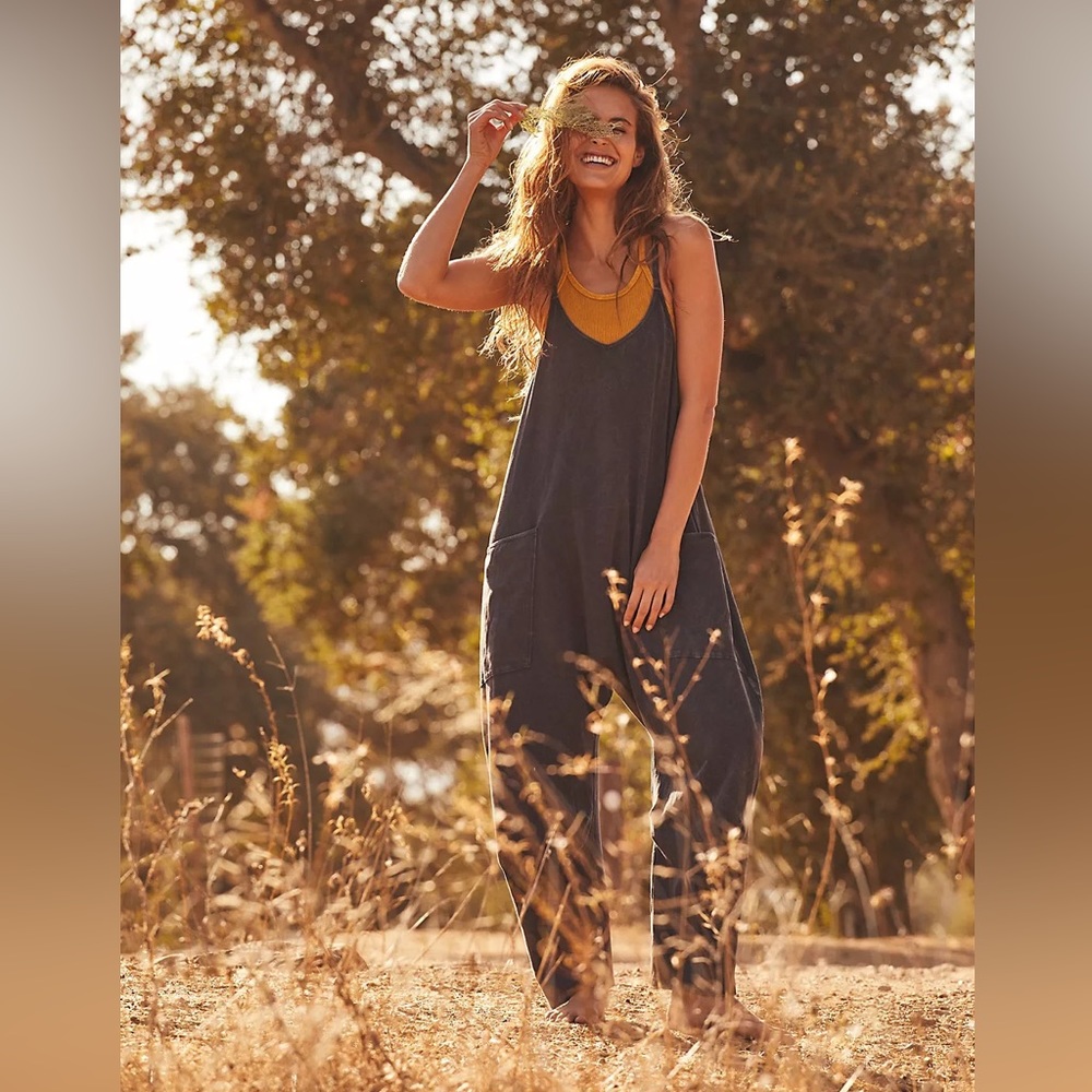 FP movement hot shot onesie in washed black